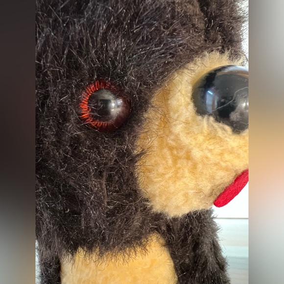 🧸Rare Knickerbocker Brown Teddy Bear on All Four Legs Red Tongue Vintage Plush - Picture 6 of 17
